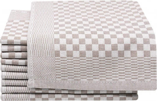 Keittiöpyyhe 'Hanni' - Beige/Valkoinen