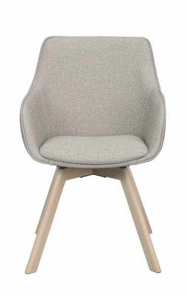 Käsinojatuoli 'Alison' - Beige/valkopigmentoidut