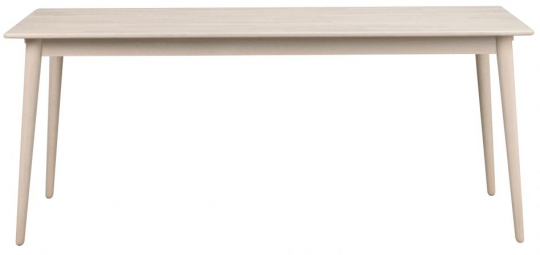 Ruokapöytä 'Tyler' 180x90cm - Valkopigmentoitu Tammi