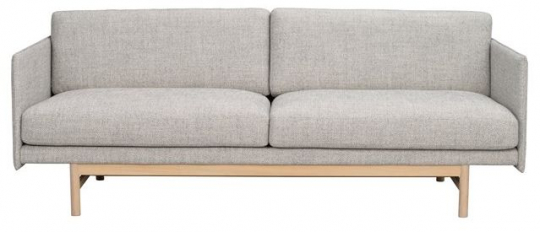 Soffa 'Hammond' 2-sits - Harmaa/Luonnonväri