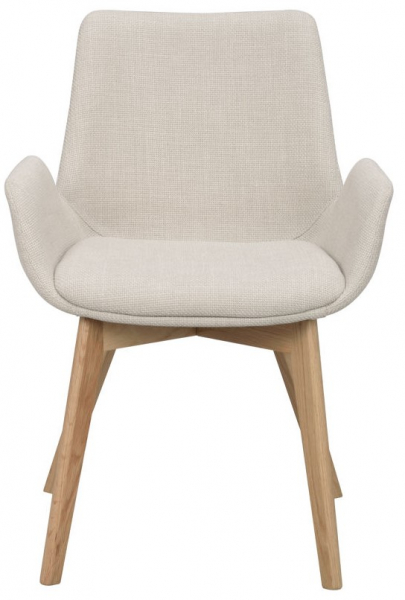 Käsinojatuoli 'Drimsdale' - Beige/Tammi