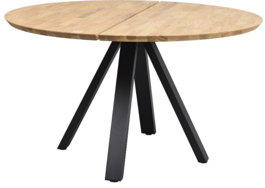 Ruokapöytä 'Carradale' Pyöreä 130cm - Tammi/V-jalka