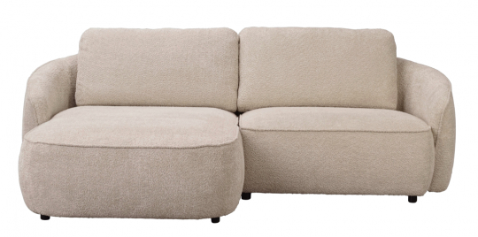 3-istuttava sohva 'Norris' Chaise longue vasen - Vaaleanbeige