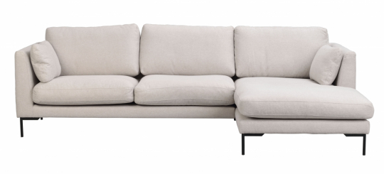 Sohva 'Corwin' Chaise longue oikea - Vaaleanbeige