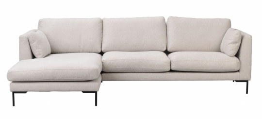 Sohva 'Corwin' Chaise longue vasen - Vaaleanbeige
