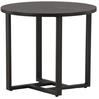 Soittopöytä 'Livia' Pyöreä 50cm - Musta