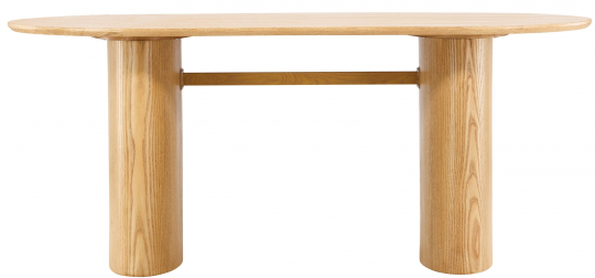 Ruokapöytä 'Luleå' Soikea 90x180cm- Luonnonvärinen