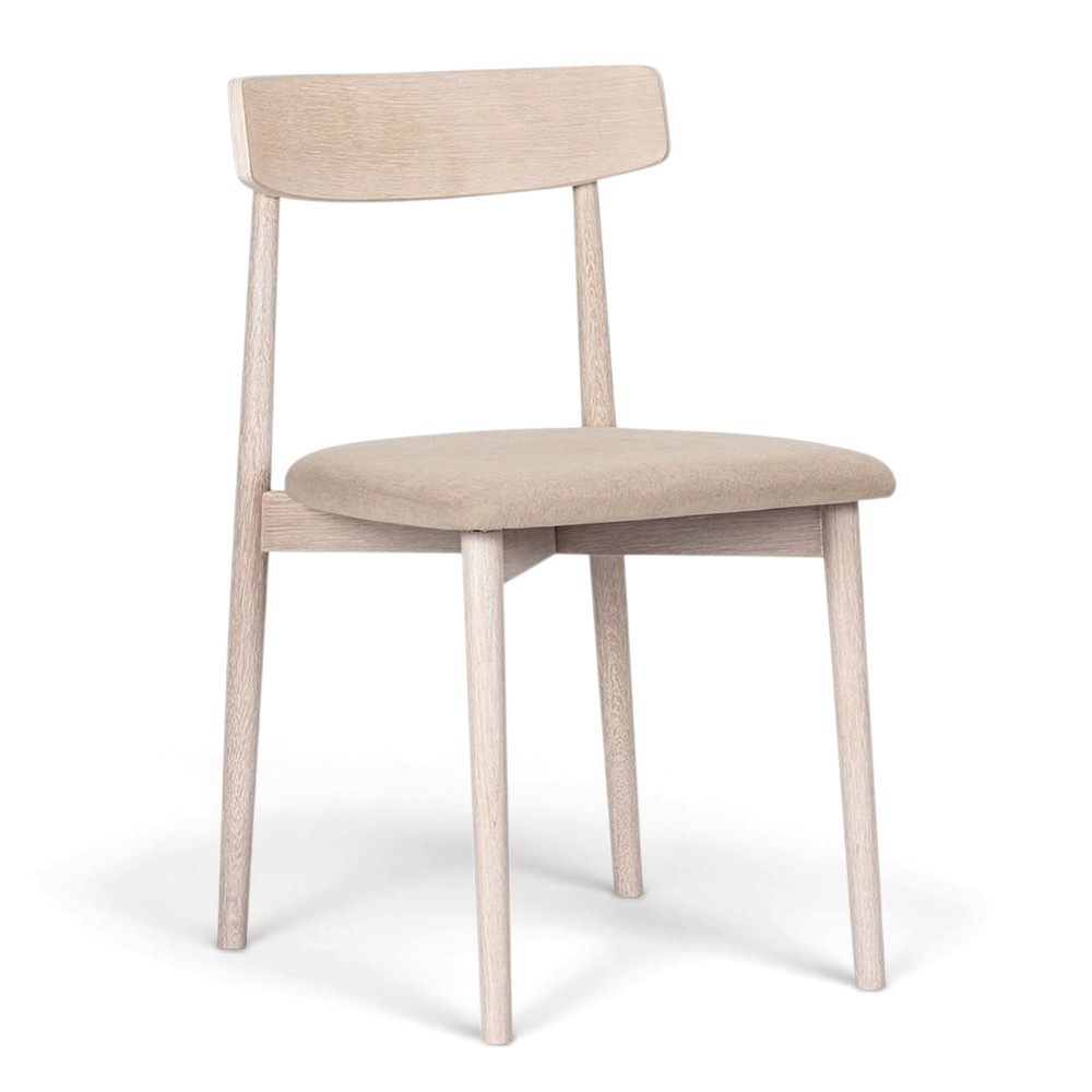 Tuoli 'Ystad' - Valkoinen tammi/Beige