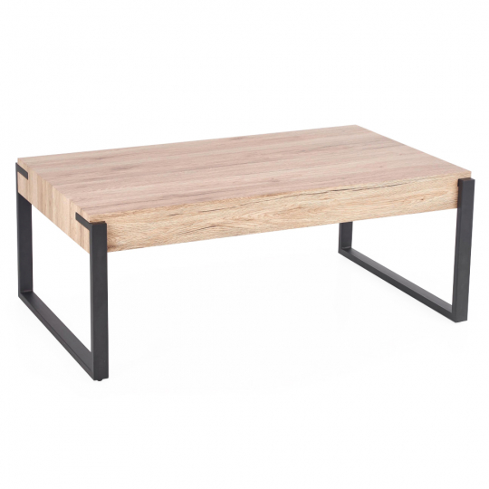 Pöytä 'Wood' 110x64cm - Luonnonvärinen/Musta