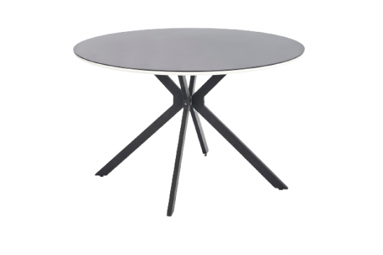 Ruokapöytä 'Sestao' Pyöreä 120cm - Musta