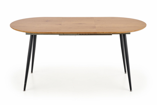 Ruokapöytä 'Colorado' 120-160cm - Luonnonvärinen/musta