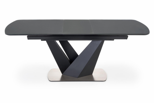 Ruokapöytä 'Patrizio' 160-200cm - Harmaa/musta