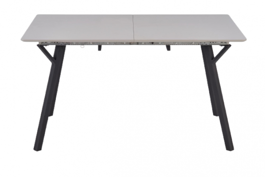 Ruokapöytä 'Viksten' 140-180x80cm - Musta/Harmaa
