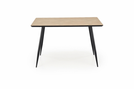 Ruokapöytä 'Barto' 120cm - Luonnonvärinen/musta