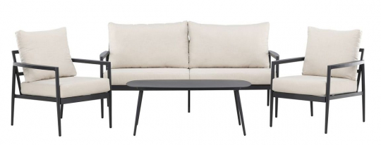 Lounge-setti 'Pozzallo' - Musta