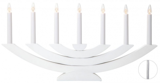 Adventtikynttelikkö 'Navida' - Valkoinen