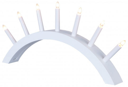 Adventtikynttilänjalka 'Aura' - Valkoinen