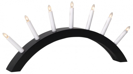 Adventtikynttilänjalka 'Aura' - Musta