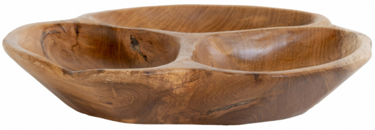 Träskål 'Nola Teak' - Luonnollinen