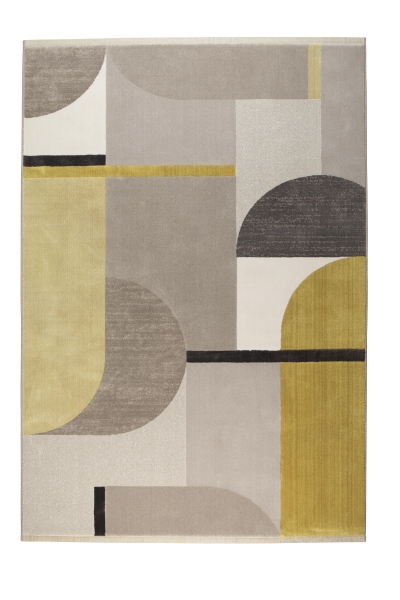 Matto 'Hilton' 200x290cm - Harmaa/Keltainen