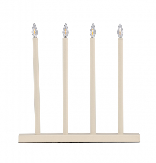 Adventtikynttelikkö 'Åre' - Beige