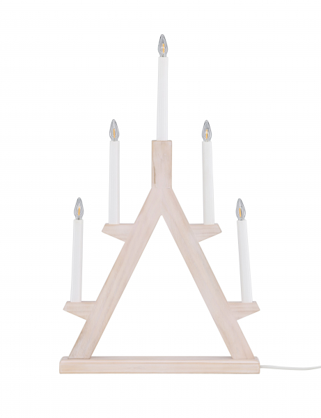 Adventtikynttelikkö 'Tallmo' - Valkoinen