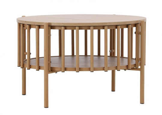 Soittopöytä 'Runvik' Pyöreä 80cm - Luonnonvärinen