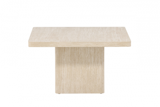Sohvapöytä 'Qvart' 80x80cm - Beige