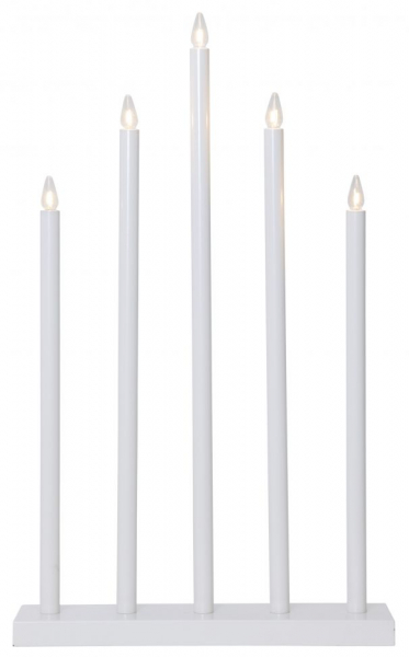 Adventtikynttelikkö 'Holy' 5 Lamppua - Valkoinen