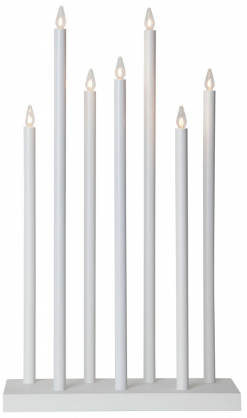 Adventtikynttelikkö 'Holy' 7 Lamppua - Valkoinen