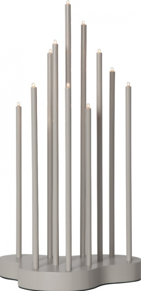 Adventtikynttelikkö 'Buzz' 43cm - Harmaa