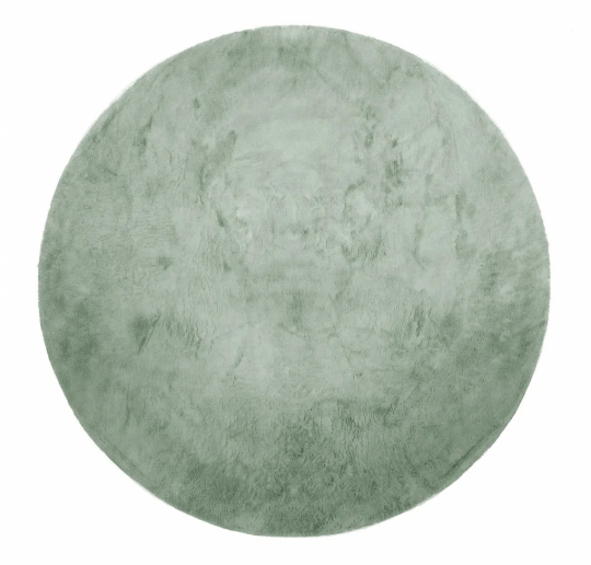 Pyöreä matto 'Aranga Super Soft Fur' 80cm - Vihreä