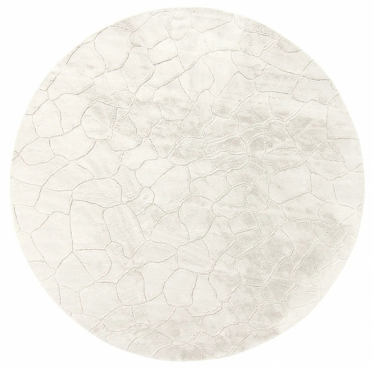 Pyöreä matto 'Cora' 120cm - Valkoinen