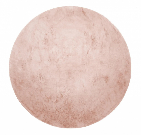 Pyöreä matto 'Aranga Super Soft Fur' 240cm - Vaaleanpunainen