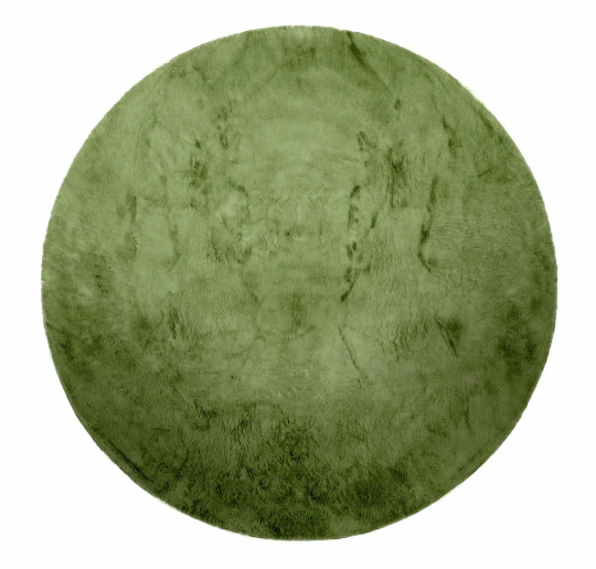 Pyöreä matto 'Aranga Super Soft' 120cm - Oliivi