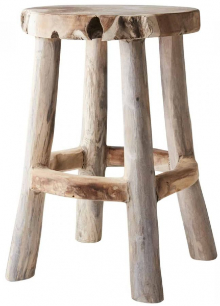 Pyöreä jakkara 'Arvid' 38cm - Luonnonvärinen