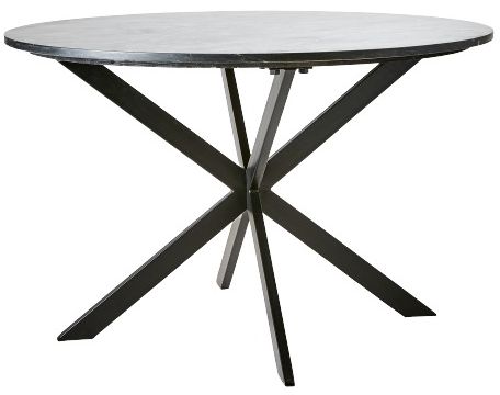 Pöytä 'Milan' Pyöreä 120cm - Musta