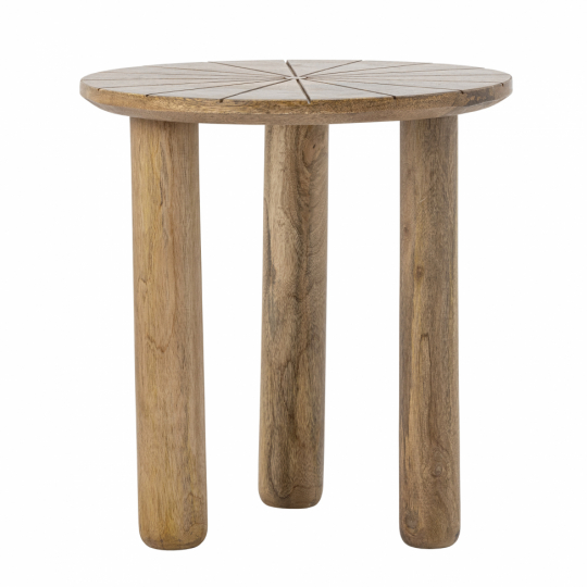 Soittopöytä 'Stella' 40cm Pyöreä - Luonnonvärinen