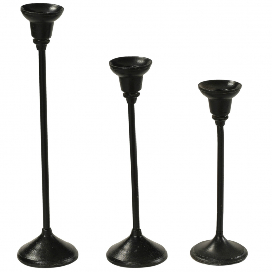 3-pack Kynttilänjalat 'Tres' - Vintage/Rauta