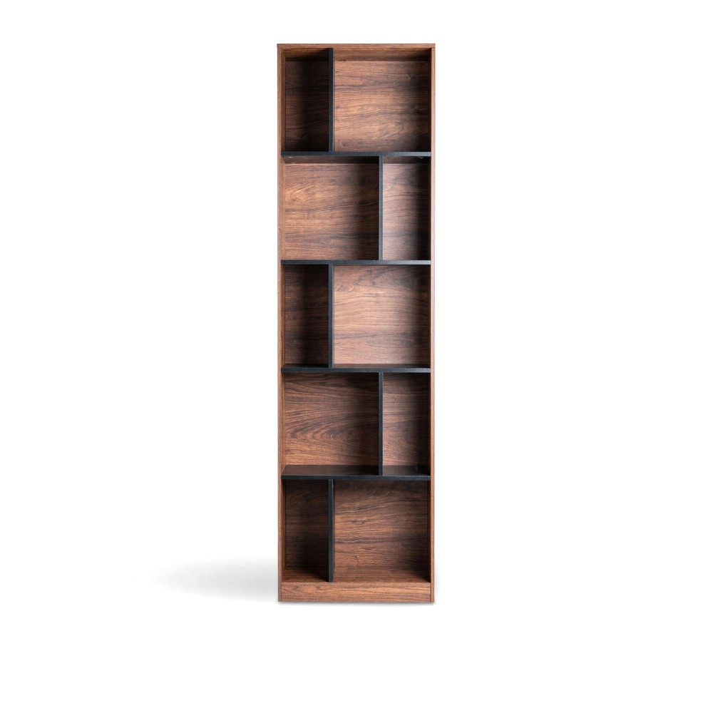 Kirjahylly 'Colin' 60x210 - P&auml;hkin&auml;/Musta