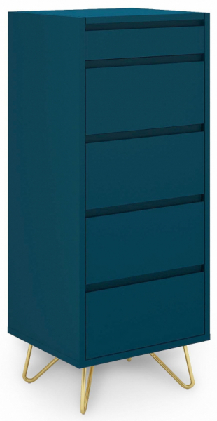 Lipasto 'Elle' 45x110 - Turkoosi/Kulta