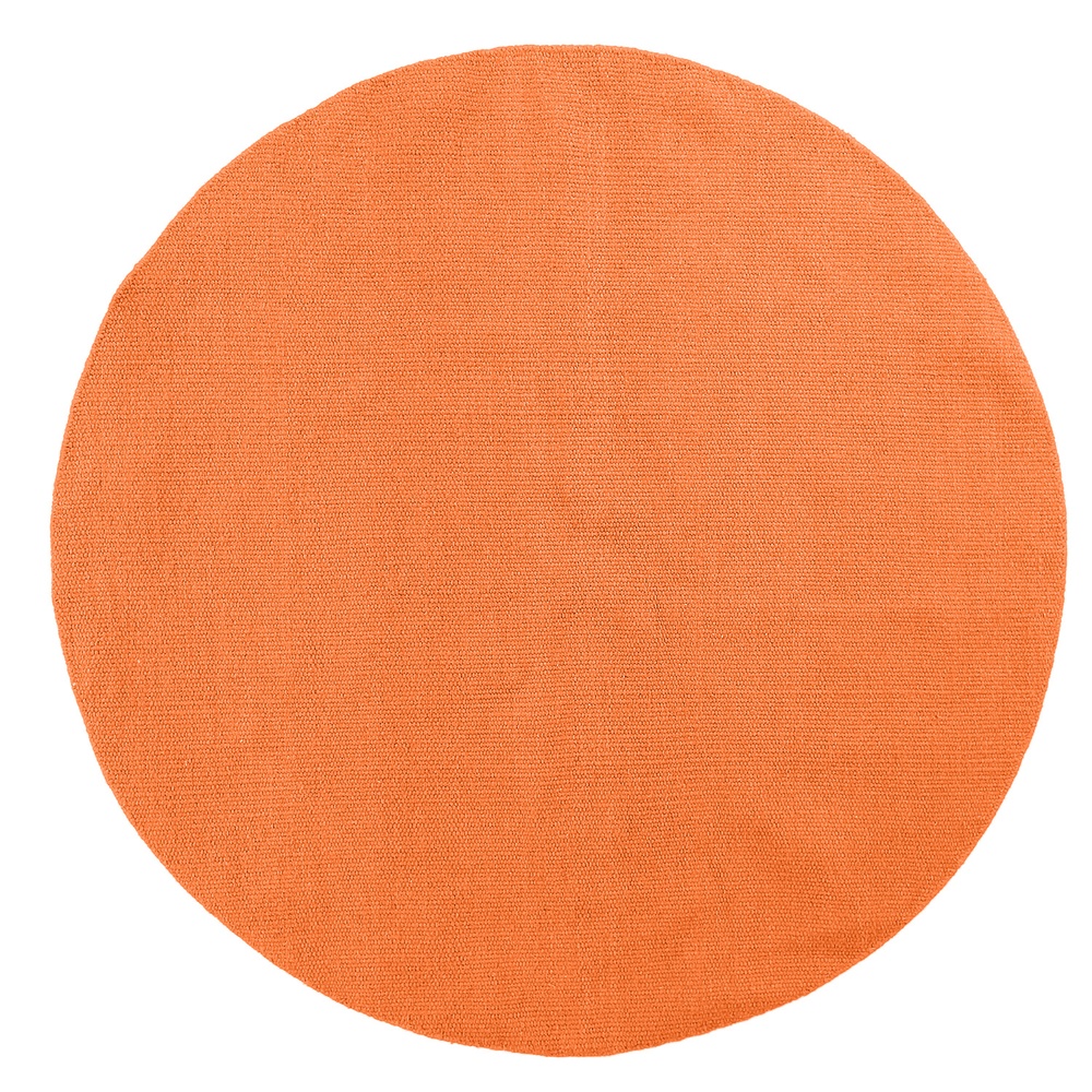 Pyöreä matto 'Hamilton' - Orange Peel