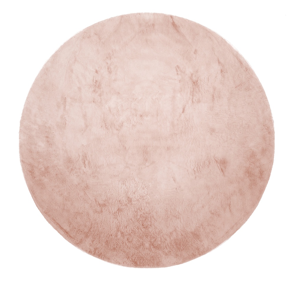 Pyöreä matto 'Aranga Super Soft Fur' - Vaaleanpunainen