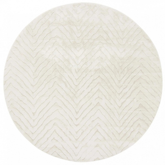 Pyöreä matto 'Wren' - Valkoinen