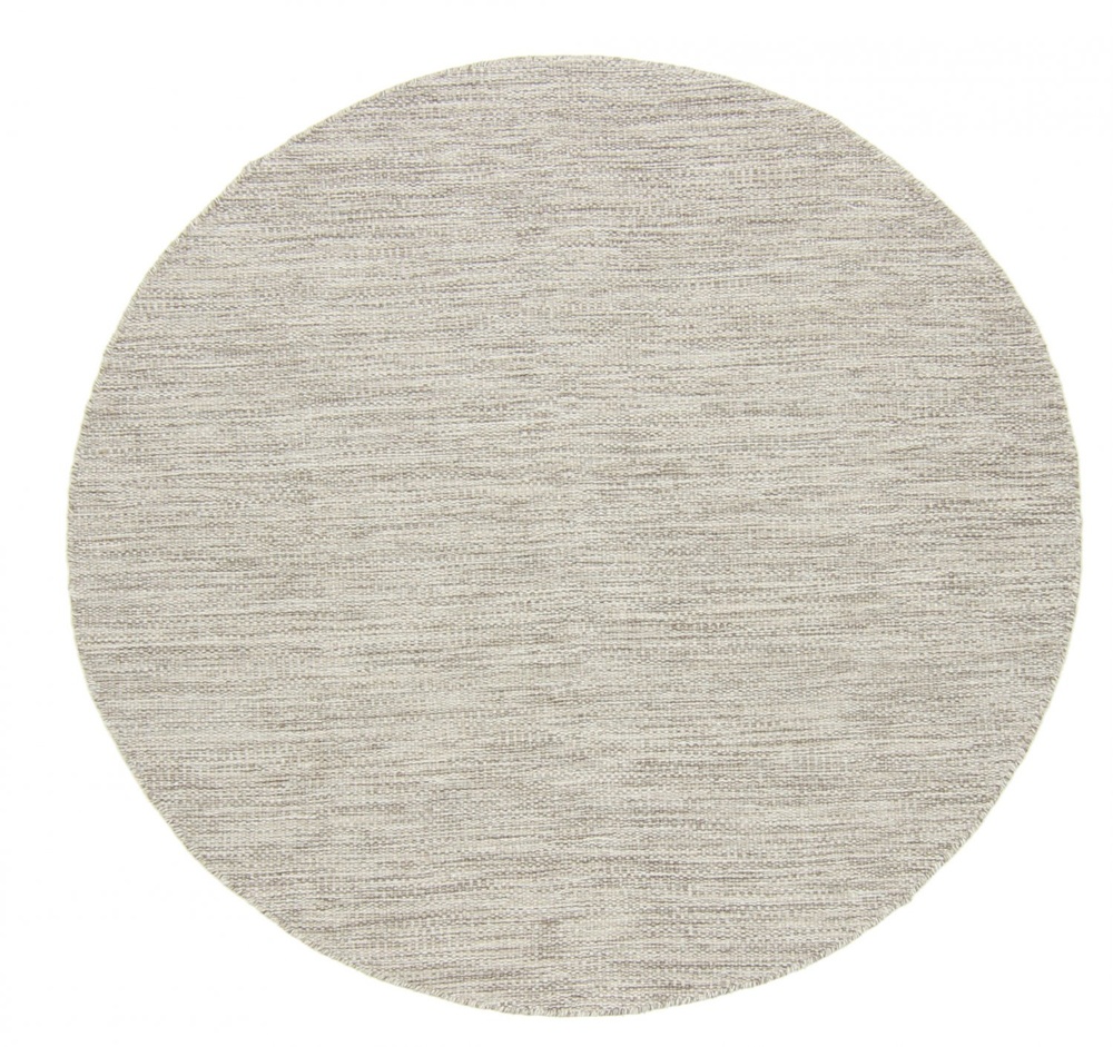 Pyöreä matto 'Dhurry' - Beige