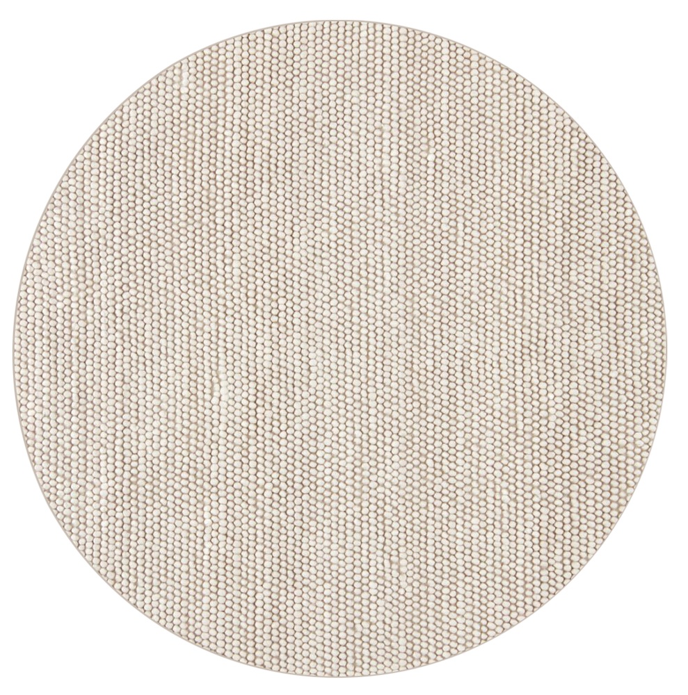 Pyöreä matto 'Avafors' - Beige