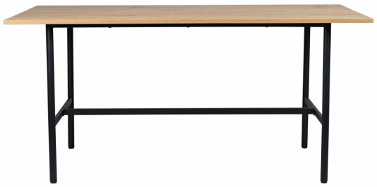Ruokapöytä 'Line' - Tammi/Musta 160x90cm