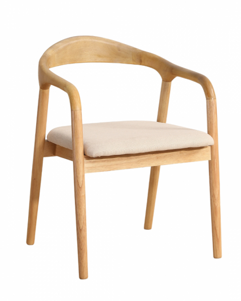 Käsinojatuoli 'Aspa' - Luonnonväri/beige