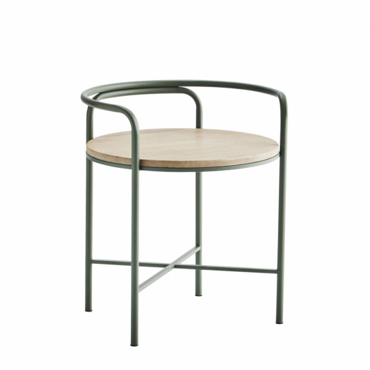 Tuoli 'Iron' 50cm - Vihreä/luonnonväri