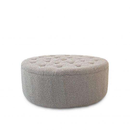 Puff 'Dimple' Pyöreä 100cm - Harmaa